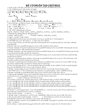 Đề cương ôn tập chương II